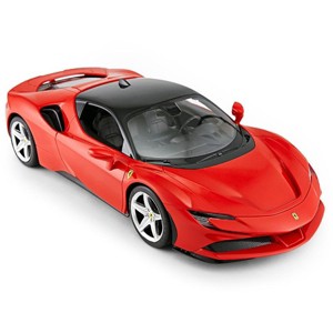 JuzToys Remote Control Car, 1:14 RC Car Ferrari SF90 Stradale Model RC Car Car Red - 1 of 4