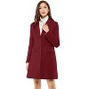 INSPIRE CHIC Women's Notched Lapel Single Breasted Outwear Fall coat - 2 of 4