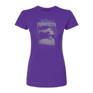 Women's - Universal - Tonal Bride Of Frankenstein Fitted Graphic T-Shirt - 1 of 1