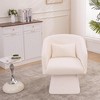 Dolonm Rotating Leisure Chair with Armrests, Made of Chenille Fabric and Equipped with Cushions, Suitable for Living Rooms and Bedrooms - 4 of 4