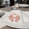 Unique Bargains Napkin Rings Bow Gingko Leaves Stainless Steel 1 Pc - 3 of 3