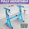 Liquid Stands Keyboard Stand w/ Wheels - Z Style Adjustable & Portable Piano Stand for 54-88 Key Electric Pianos - Rolling Keyboard Stand (Light Blue) - 2 of 4