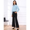 INSPIRE CHIC Button Down Blouse Collared Shirts Long Sleeve Work Business Casual Top Bodysuits - 4 of 4