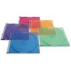 Verbatim CD/DVD Color Slim Jewel Cases, Assorted - 50pk - Jewel Case - Book Fold - Plastic - Blue, Green, Yellow, Purple, Pink - 1 CD/DVD""" - 4 of 4