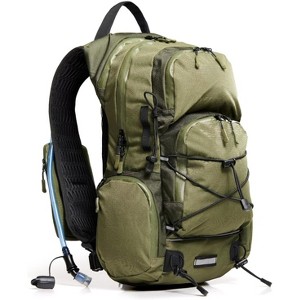22L Hiking Backpack with Water Bladder - Water Backpack for Hiking with Waterproof Zippers, Phone & Pole Holders - 1 of 4