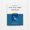 Love Note Whale Greeting Card & Enambel Pin by Ramus & Co - 3 of 4
