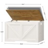 Usikey 39.4" Storage Chest, Toy Box with 2 Safety Hinges, Lift Top Wooden Toy Chest, Storage Bench, for Living Room, Bedroom, Entryway - 4 of 4