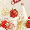 25 Pcs Christmas Tree Ornament Balls, 2.4" Clear Shatterproof Plastic Christmas Decoration Balls, PET Painted for Christmas Tree, Party, Wedding - 3 of 4