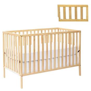 Suite Bebe Palmer Island 3-in-1 Convertible Crib and Guardrail - Natural
