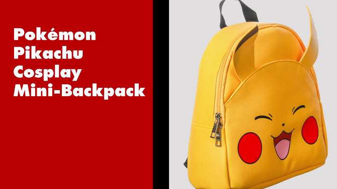 Pokemon 11&#34; Mini Backpack - Pikachu, 2 of 13, play video