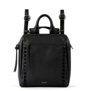 The Sak Women's Loyola Mini Convertible Backpack in Leather, Black II, One Size - 1 of 4