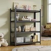 ORRD 3-Tier Metal Storage Rack with Adjustable Shelves, for Living Room/Kitchen/Supermarket/Garage, Black, Assembly Required - 4 of 4