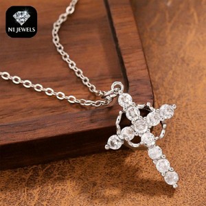 Boersma Classic Crown & Cross Pendant Choker Necklace – Unisex Trendy Jewelry for Women, Men & Girls, Daily Wear & Party Outfit Accessory - 1 of 4