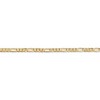 Black Bow Jewelry 2.75mm 14k Yellow Gold Solid Flat Figaro Chain Bracelet & Anklet - 2 of 4