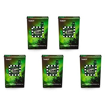 Arcane Tinmen 5 Packs Arcane Tinmen Non-Glare Board Game Sleeves 50 ct Tarot Size Card Sleeves Value Bundle!