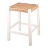 Alaterre Newport Barstool with Rope Seat, White - 4 of 4