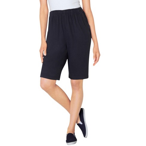 Woman Within Women's Plus Size Fineline Denim Short - image 1 of 4