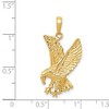 Black Bow Jewelry 14k Yellow Gold 2D Eagle Pendant - 4 of 4