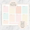 Blu Monaco Gold Edge Desk Pad – Undated Weekly Planner Notepad – 8.5 x 11, 50 Pages – Tear-Off Calendar for Scheduling and Organization - 2 of 4