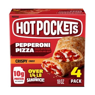 Hot Pockets Pepperoni Pizza Frozen Snacks - 18oz/4ct