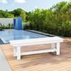 Hyleory HDPE Outdoor Patio Dining Bench - Durable & Weather Resistant Simple Stool - 2 of 4