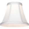 Imperial Shade Set of 8 Empire Chandelier Lamp Shades White Small 3" Top x 6" Bottom x 5" High Candelabra Clip-On Fitting - 4 of 4