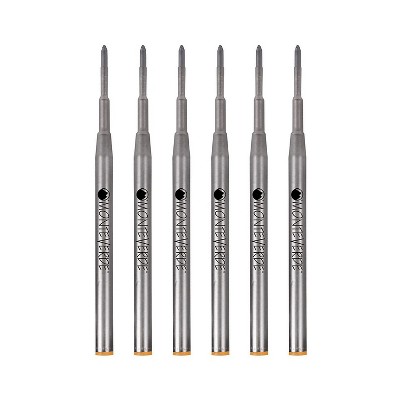 Monteverde Medium Ballpoint Refill For Montblanc Ballpoint Pens 6/Pack Orange M133OR