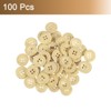 Unique Bargains Wooden DIY Craft Clothing 4 Holes Sewing Buttons 100 Pcs - 3 of 4