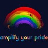 Adult Design By Humans Amplify Your Pride Rainbow By RhintoPow T-Shirt - 2 of 2