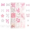 Unique Bargains 15 Grids Rhinestone Nail Supplies Pink White 1 Set - 4 of 4
