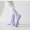 Anna-Kaci Women's 2-Pair Set Gradient Mid-Calf Grip Socks with Soft Seamless Toe and Anti-Slip Bottom for Yoga or Sneakers - 2 of 4
