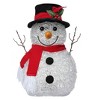 Haute Decor 13" Prelit Spun Acrylic Snowman - 2 of 4