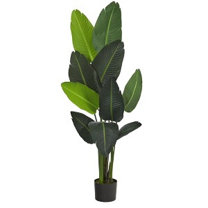 Nearly Natural 58-in Traveler's Palm Artificial tree - 1 of 4