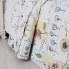 Rural Style Tulip Floral Print Cotton Bedding Set – 3 Piece King Size Set with Quilt Cover & 2 Pillowcases, Soft Breathable Farmhouse Country Style - 3 of 4