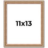 PosterPalooza | Photo Size Deco Brown Picture Frame - UV Acrylic, Foam Board Backing, Hanging Hardware - 2 of 4