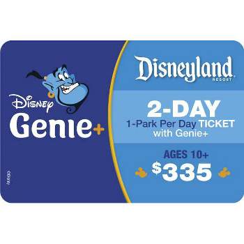 Disneyland Resort 2-Day 1-Park Per Day Ticket with Genie+ Service $335 (Ages 10+)