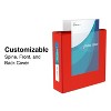 Staples Heavy Duty 1" 3-Ring View Binder Red (24669) 82694 - 2 of 4