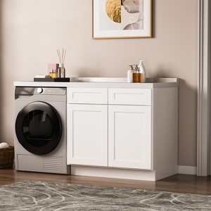 Kitchen Base Cabinet, Unassembled Cabinet with Adjustable Shelf without Top - 1 of 4