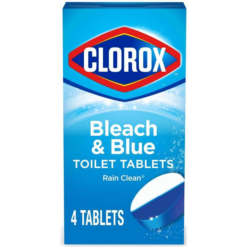 Clorox Rain Clean Scent Ultra Clean Toilet Tablets - 2.47oz/4ct, 1 of 12