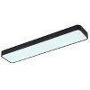 Dewdrop Scandinavian Style Black Linear Flush Mount Ceiling Light Integrated LED Slim Hallway Bedroom - 2 of 4