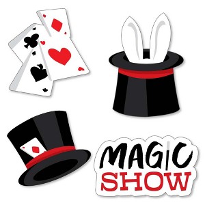 Big Dot of Happiness Ta-Da, Magic Show - DIY Shaped Magical Birthday Party Cut-Outs - 24 Count - 1 of 4