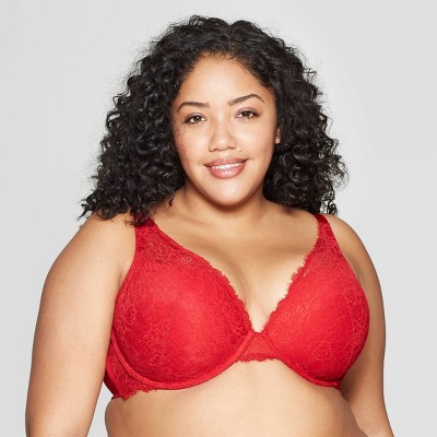 red lace bra plus size