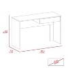 Vynxaria Modern Black Wengue 1-Drawer Computer Desk Sleek Design with Storage for Home Office Laptop Work - 2 of 4