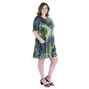 24seven Comfort Apparel Women's Plus Tie Dye Short Sleeve Dress - image 2 of 4