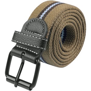 INSPIRE CHIC Canvas Classic Black Buckle Personality All-Match Casual for Pants Braided Belts - 1 of 4