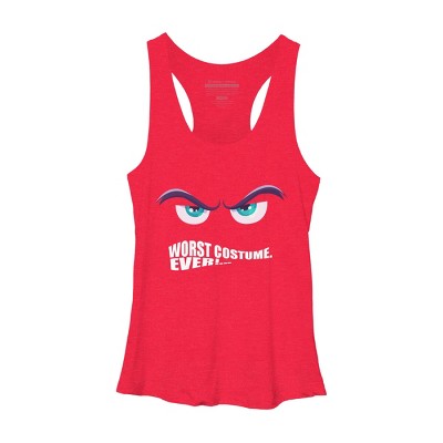 Women's Design By Humans Worst Costume Ever (Halloween) By Editive Racerback Tank Top
