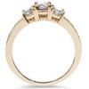 Pompeii3 1ct 3 Stone Diamond Engagement Ring 14K Yellow Gold - Size 6 - 3 of 4