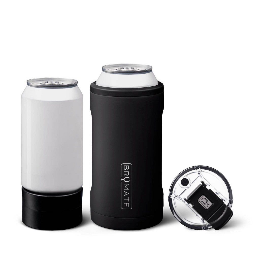 Hopsulator Trio Can Cooler Matte Black - BRUMATE