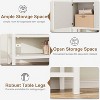 Slim Sofa Console Table with Storage Narrow Entryway Cabinet with 2 Doors and Open Shelf, Sideboard for Living Room, Hallway, Office, and Dining Room - 4 of 4