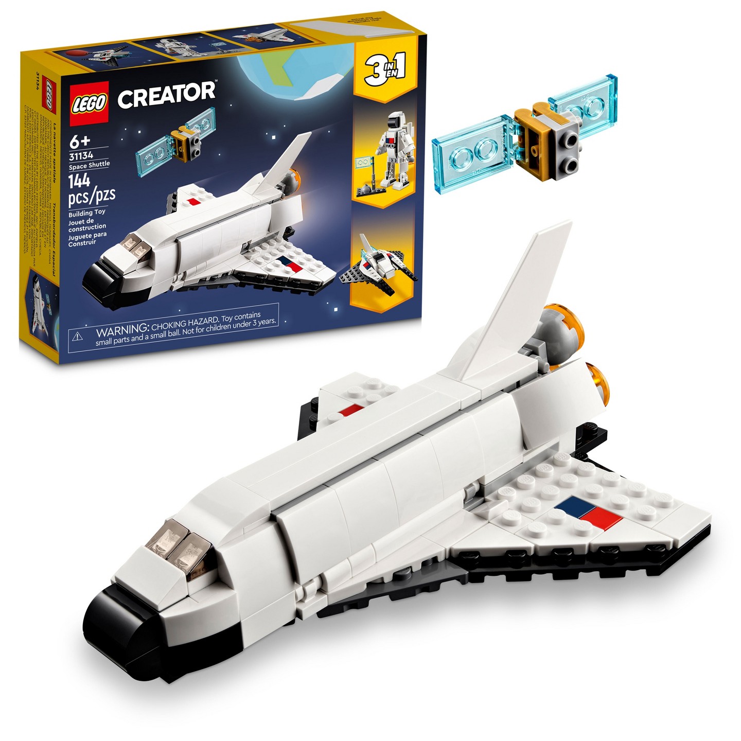 Детский конструктор LEGO Creator 3 in 1 Space Shuttle & Spaceship Toys 31134 — фото 1